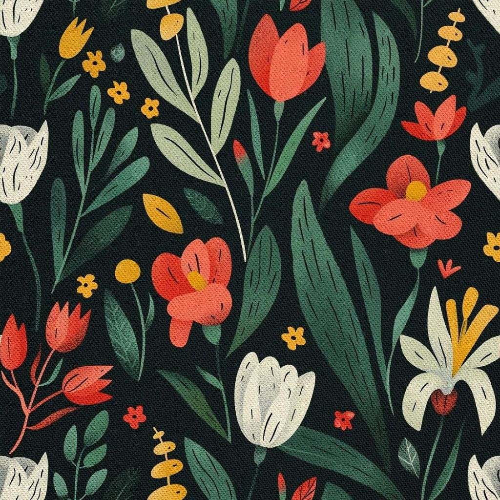 OUTDOOR DEKOSTOFFE OXFORD - Motiv Frühling I DX7175