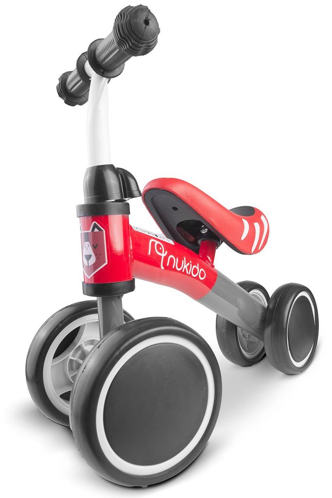 4-Rad-Laufrad NK-600 mit gepolstertem Sattel, 14 cm Rädern, 27 cm Sattelhöhe für erste Fahrversuche