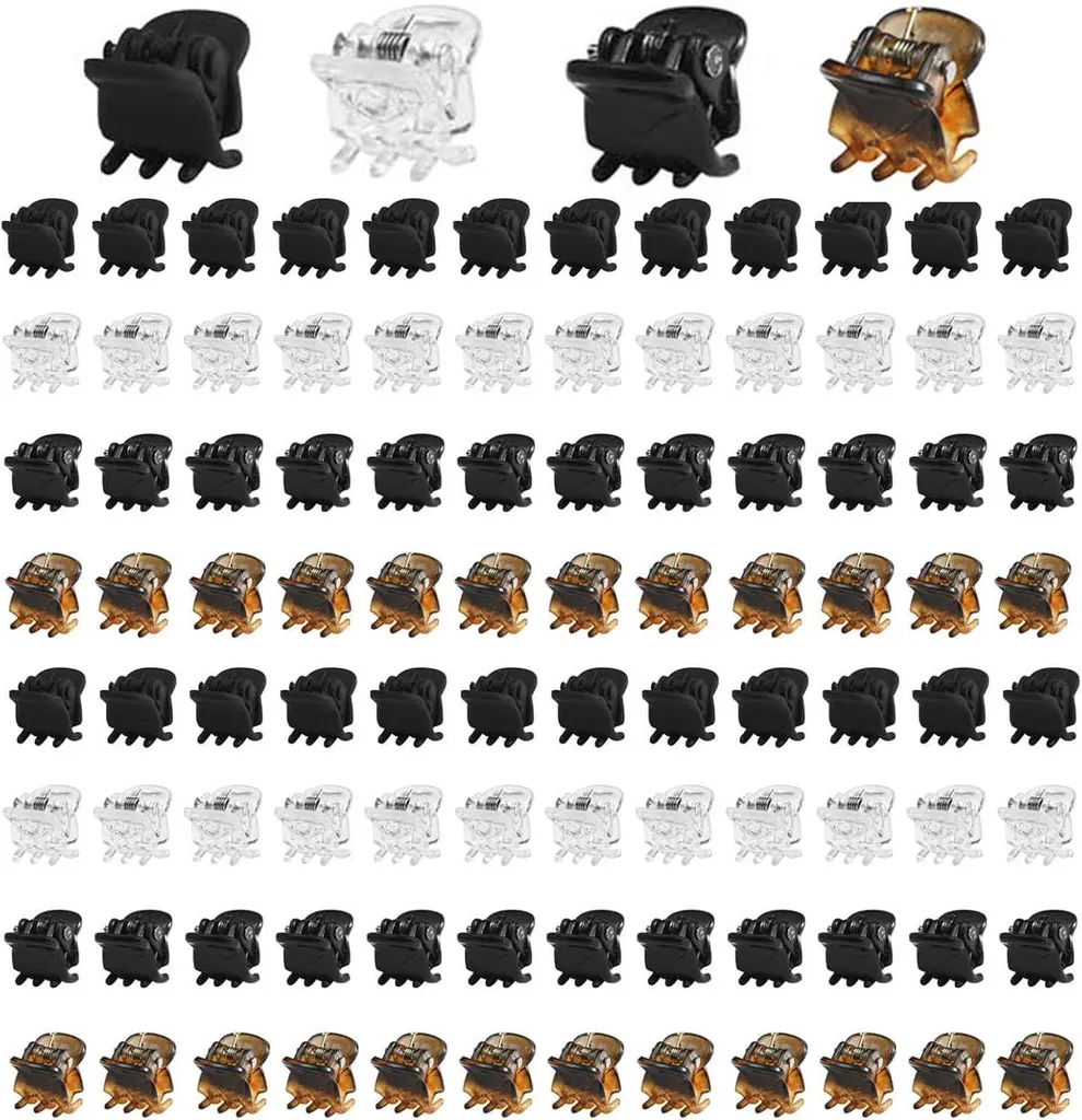 Mini-Barrettes Anti-Glisse Lot de 100 : Ne perdez plus vos pinces à cheveux