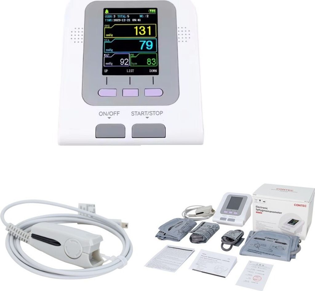 Elektronisches Blutdruckmessgerät mit 4 Manschetten Produktbild 