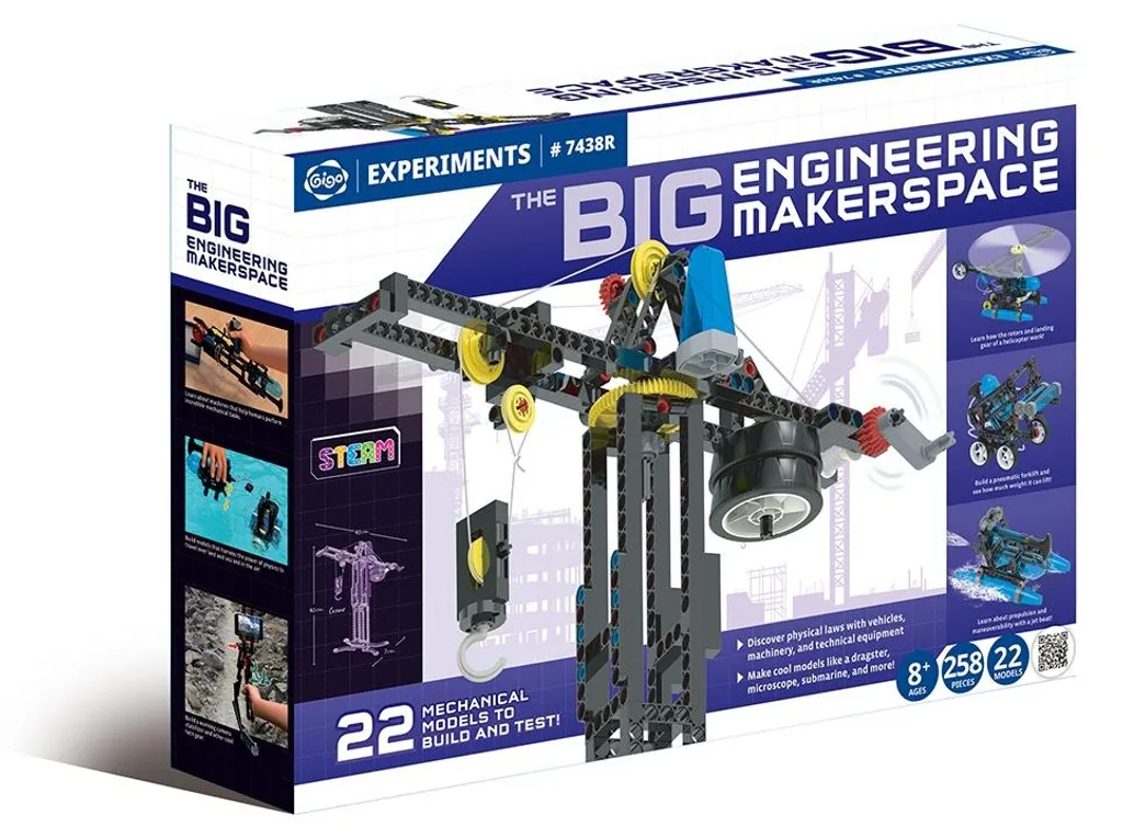 Jeu de construction scientifique Kit STEM ingénierie et montage 120 en 1
