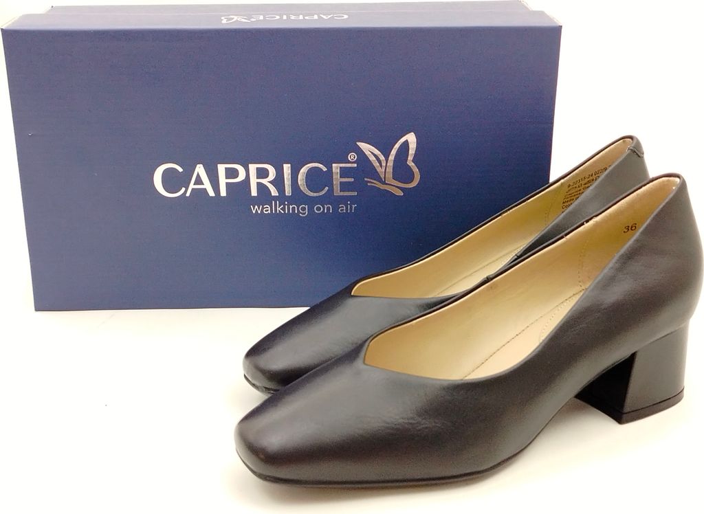 Caprice Damen Pumps 4 cm hoher Blockabsatz schwarz 41 Produktbild 7