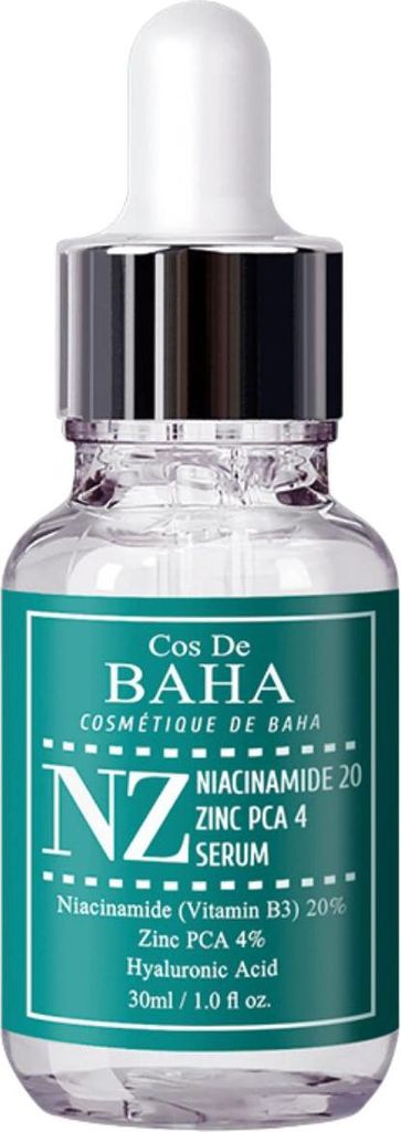 COS DE BAHA - NZ Niacinamide 20 Zinc PCA 4 Serum, 30ml Serum mit Niacinamid und Zink