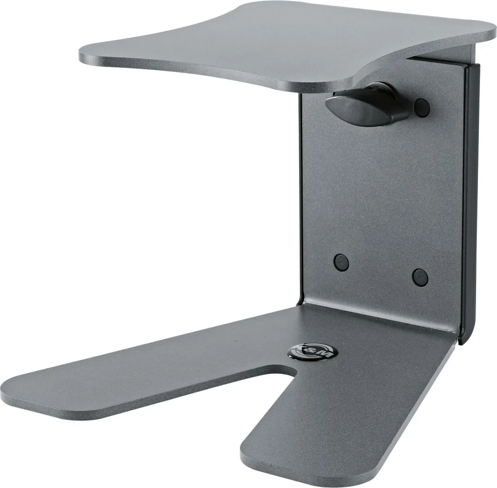 Pied d'enceinte de monitoring K&M 26772 gris pour bureau de studio