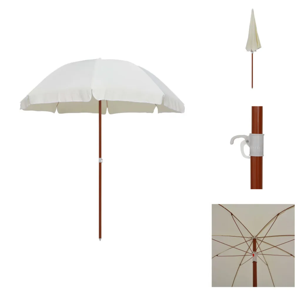 Ombrellone Professionale vidaXL 240cm | Palo Acciaio 32mm Sabbia