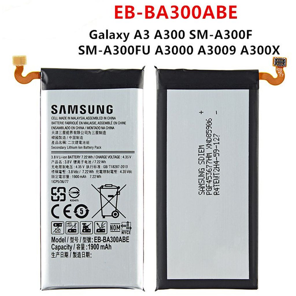Akku Batterie für Samsung Galaxy A3 SM-A300F - EB-BA300ABE