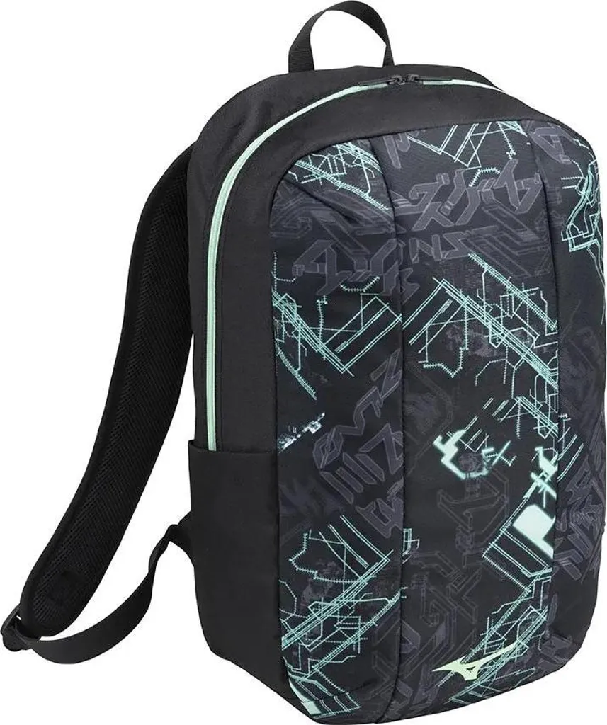 Mizuno Waso Sac à dos 25L Noir pour Soulager le Dos durant vos Trajets
