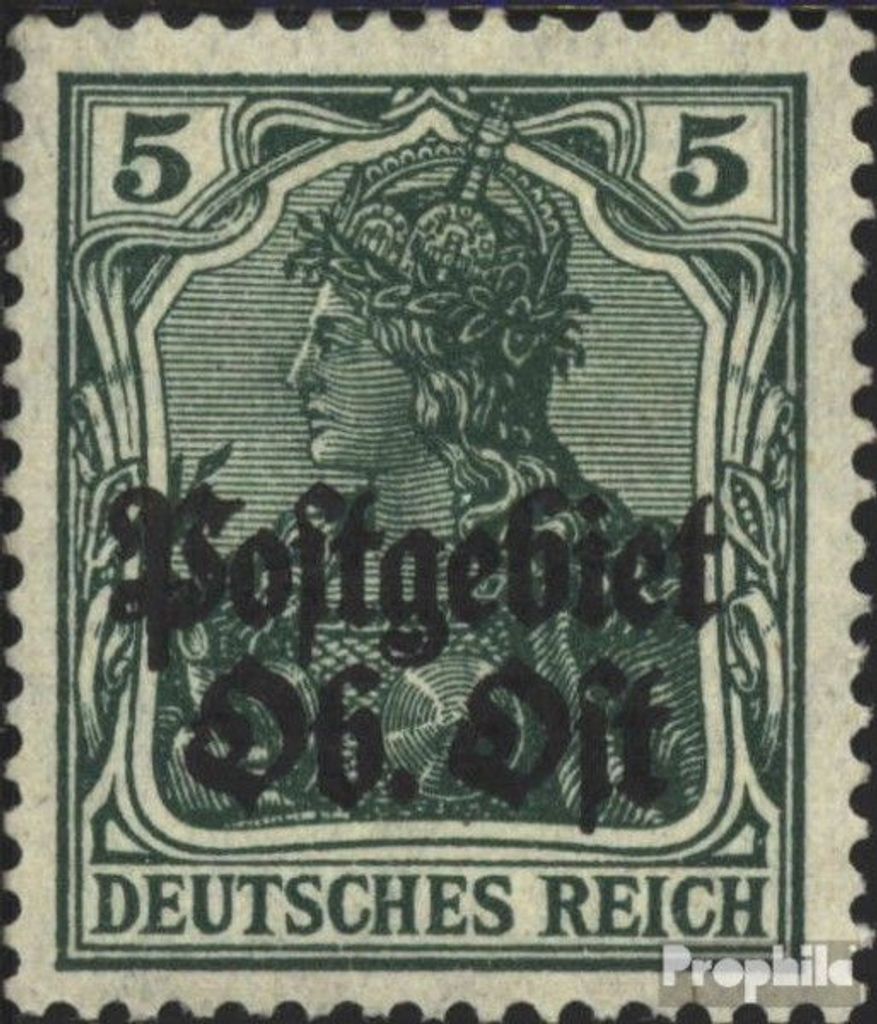 Briefmarken Postgebiet Oberbefehl Ost 1916 Mi 3 gestempelt Germania