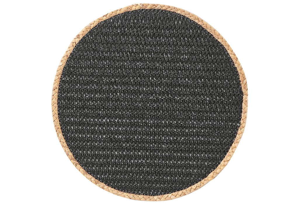 ZELLER PRESENT Prírodné papierové mix podložky Ø38cm čierne Obrázok produktu 