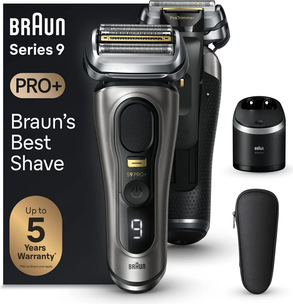Braun Series 9 Pro+ 9565cc rasoir étanche pour barbe dure et épaisse