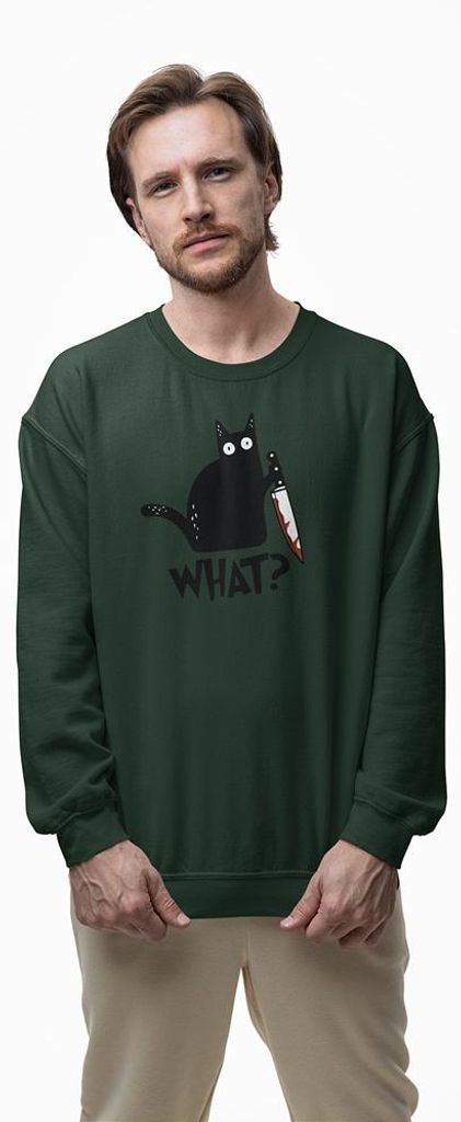 D&B Design Uni Pullover SWEB00014 What Waldgrün-Größe 3XL