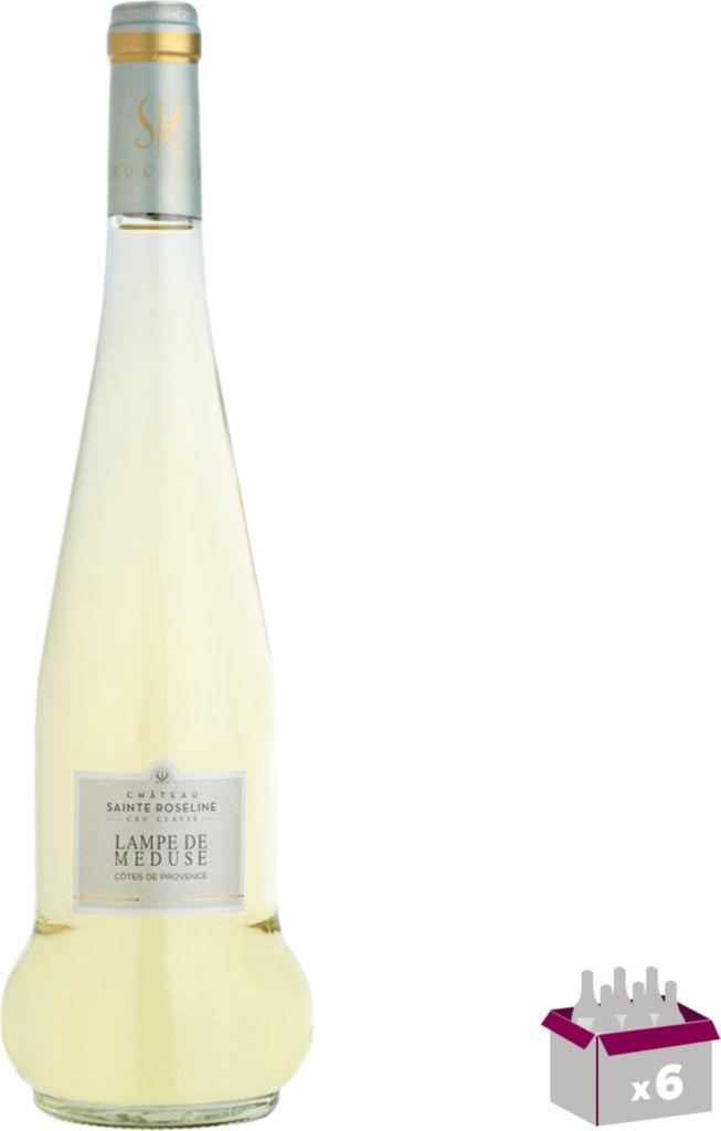 6 Ch‰teau Sainte Roseline Ð Blanc CuvŽe Lampe de MŽduse Cru classŽ 2024 Ð 6x75cL