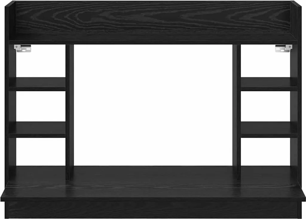 SYFAX™ Scrivania a parete con lo scaffale Rovere nero 105 x 48 x 75 cm - 5