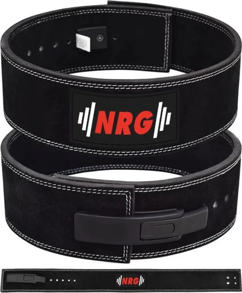 Ceinture Powerlift à Levier Rapide 10mm Cuir NRG Fitness - Taille S