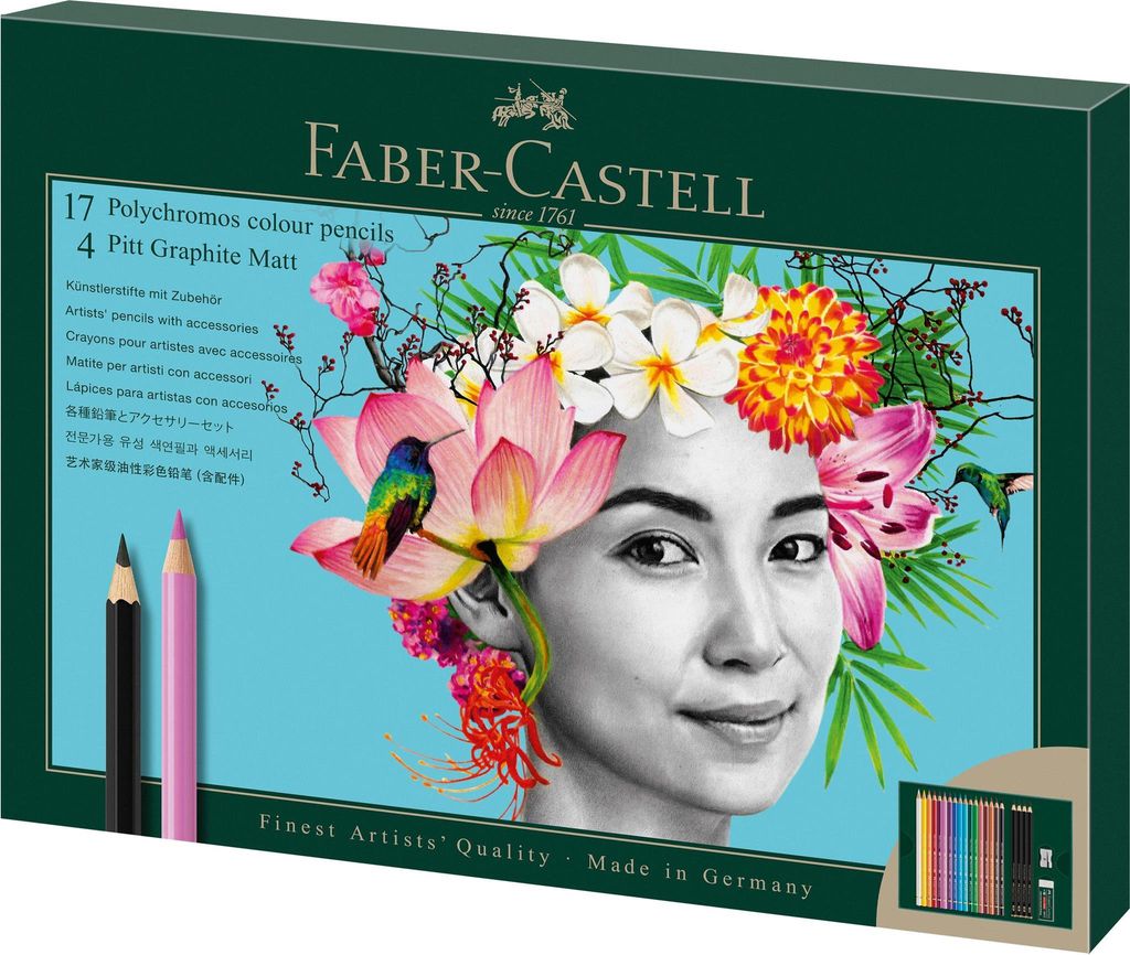 Faber-Castell Polychromos & Pitt Graphite Matt Geschenkset Produktbild 