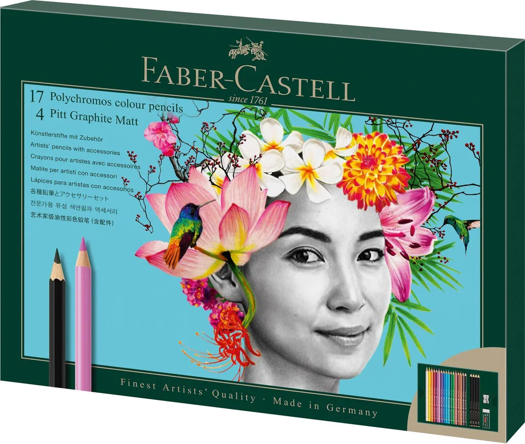 Set de Dessin Professionnel Faber-Castell Polychromos et Pitt Matt 23er