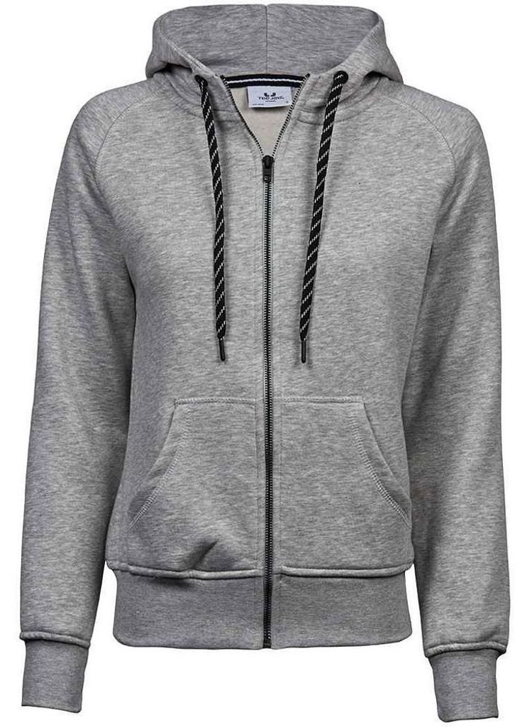Tee Jays - "Fashion" Hoodie mit durchgehendem Reißverschluss für Damen FK2368 (S) (Grau meliert)