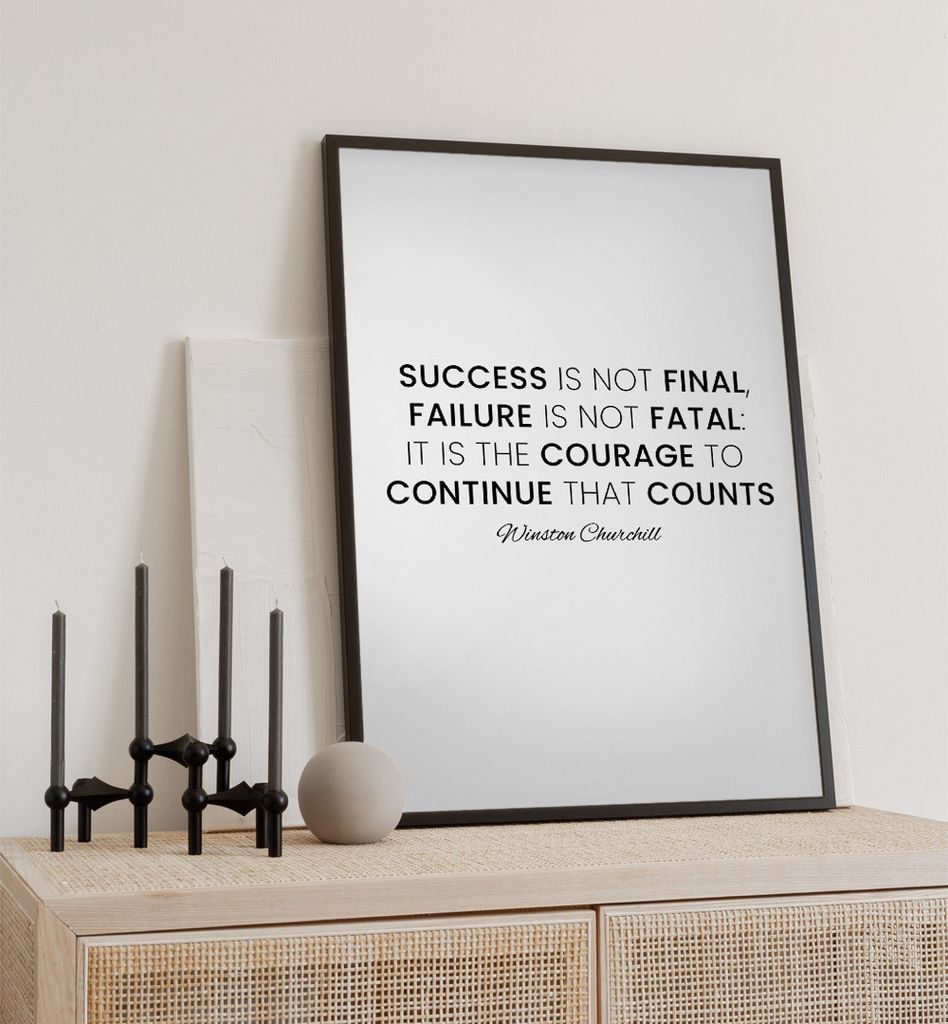 Poster Courage beige, groesse_poster:30x40 cm, groesse_rahmen:nur Poster