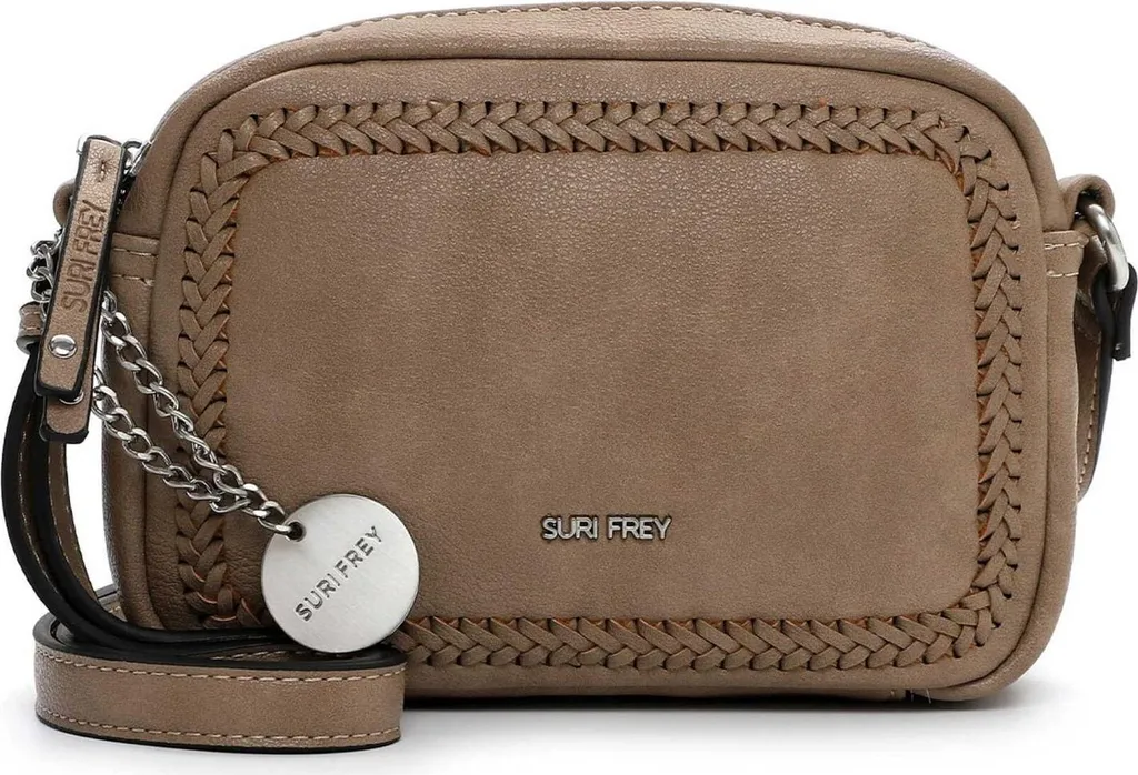 SURI FREY Borsa a Tracolla SFY Piggy Taupe | Design Intrecciato