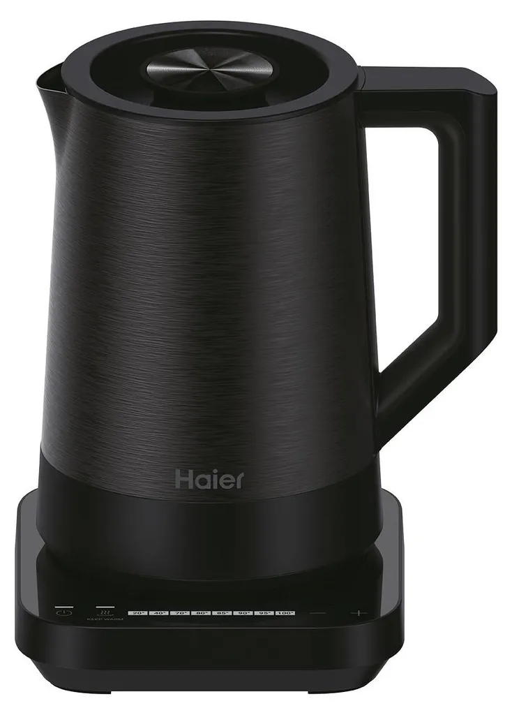 Bouilloire électrique Haier HKE5A 011 Noire 2200W Chauffage Rapide de 1,7L
