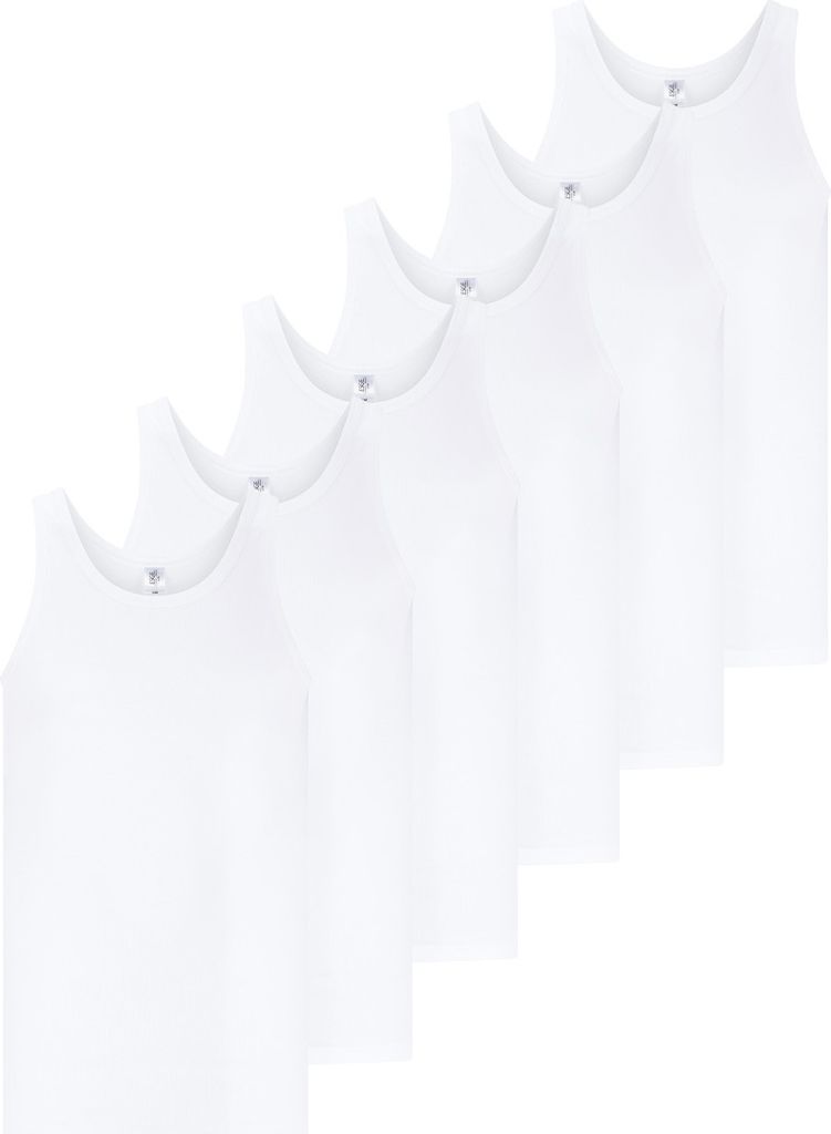 ESGE 6er Pack - Feinripp Unterhemd Ohne störende Seitennähte, Pflegeleicht, formbeständig und strapazierfähig, Nach traditioneller Meisterverar...