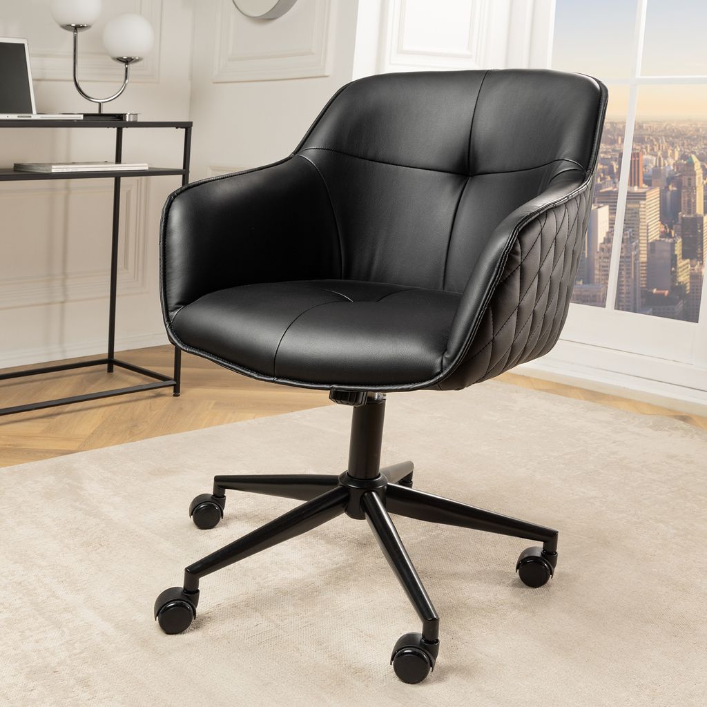 riess-ambiente Bürostuhl EUPHORIA schwarz Kunstleder Produktbild 