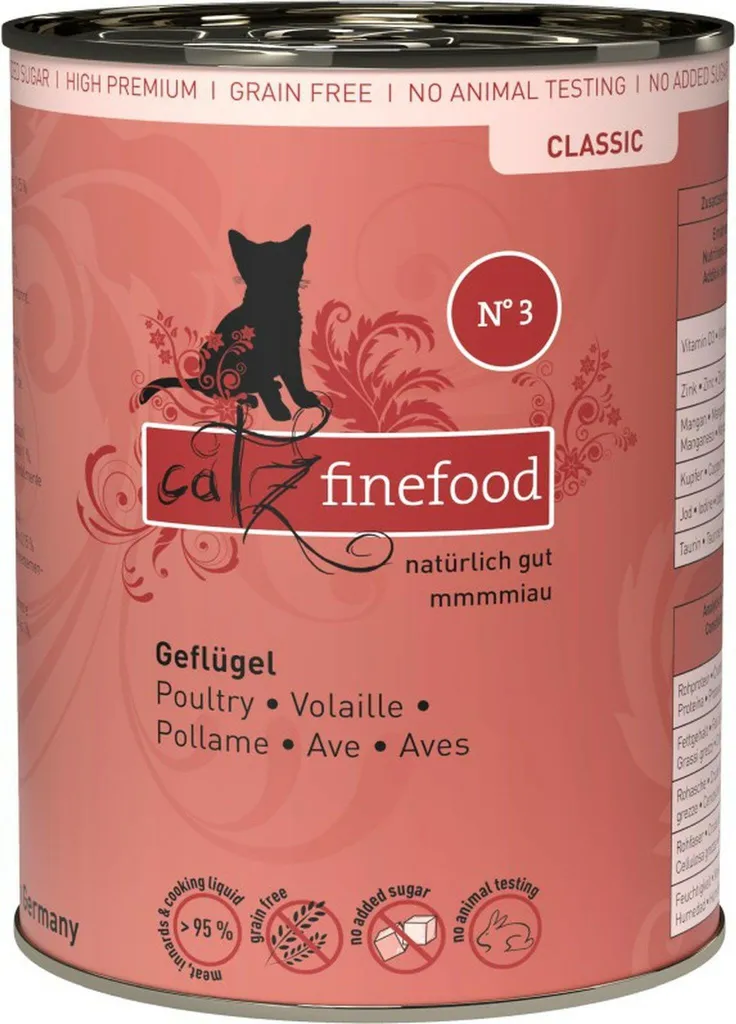 Catz finefood No. 3 Volaille 400g : la solution contre les allergies