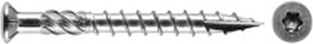 Terrassenschraube Edelstahl rostfrei gehärtet 5x60 Fräs,Cut, Reibteil 200 Stk