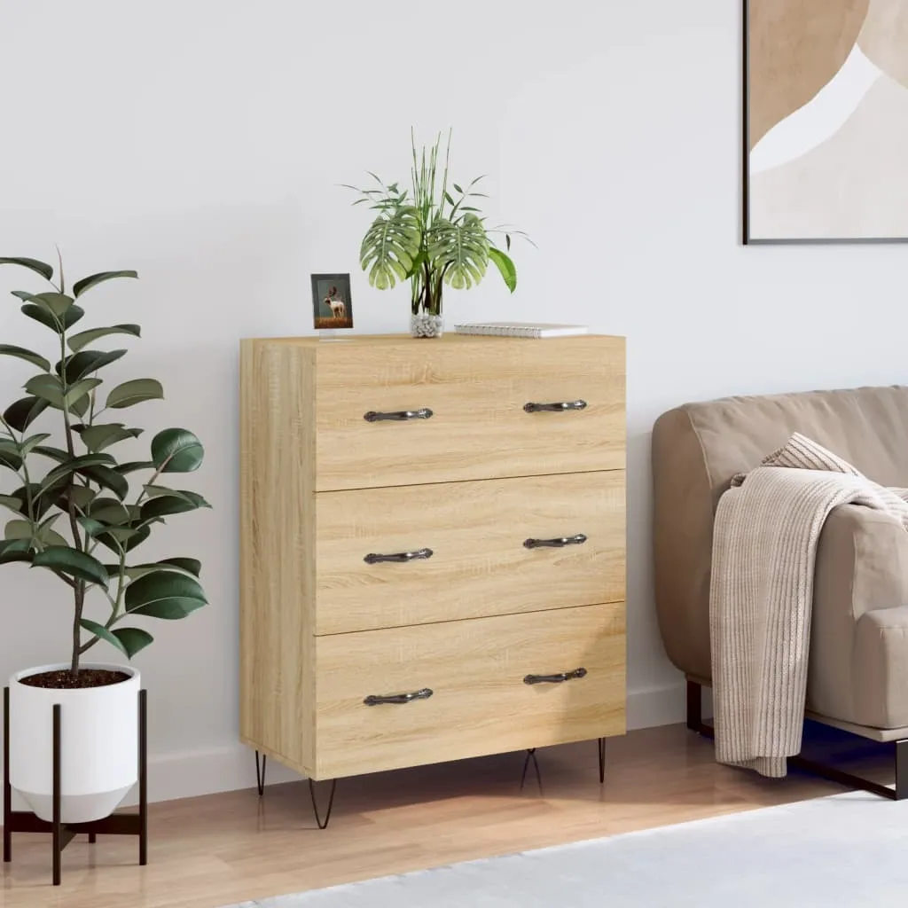 Sideboard Rovere Sonoma 69,5x34x90 cm | Mobile Contenitore Alta Qualità