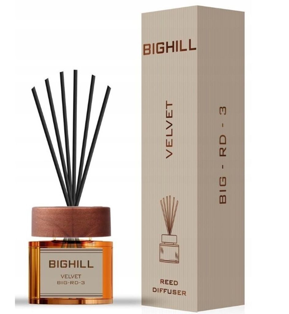 Exkluzivní vonný difuzér BIGHILL s tyčinkami - Velvet 120 Obrázek produktu 1