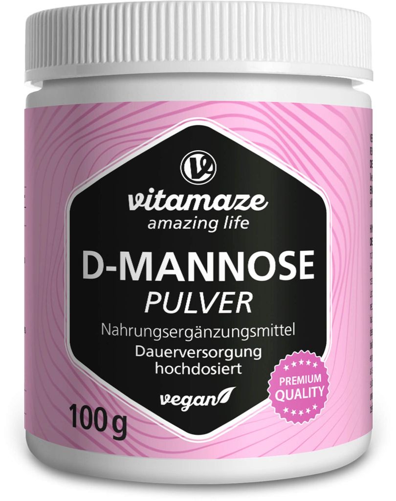 D-Mannose Pulver hochdosiert vegan, 100 g PUL