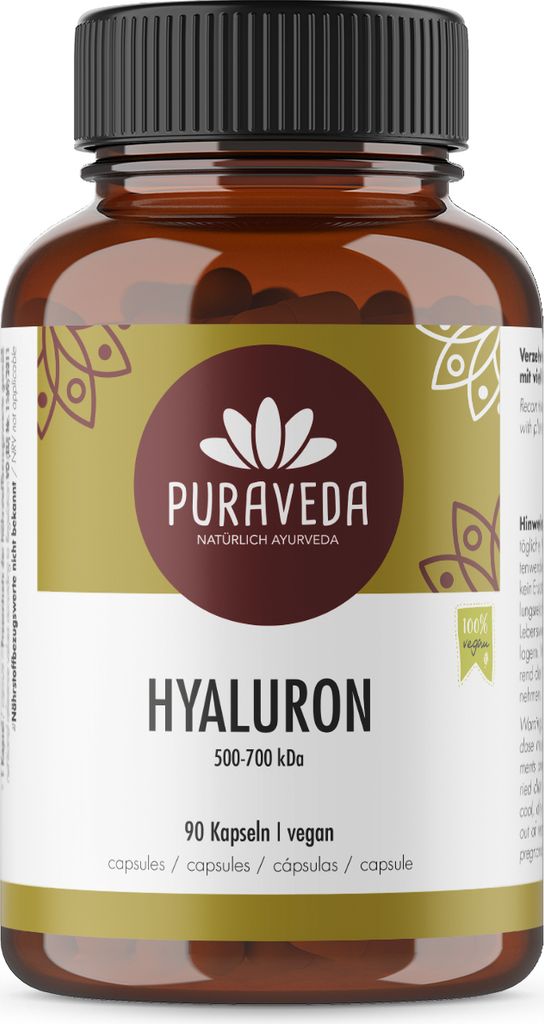 Puraveda Hyaluronsäure hochdosiert (90 Kapseln)