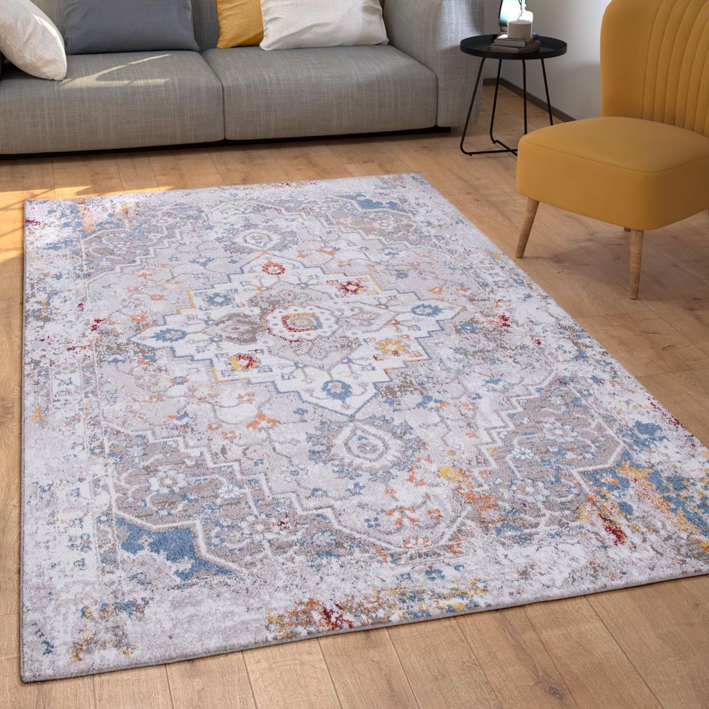 Paco Home Teppich Wohnzimmer Kurzflor Orient Ornamente Produktbild 