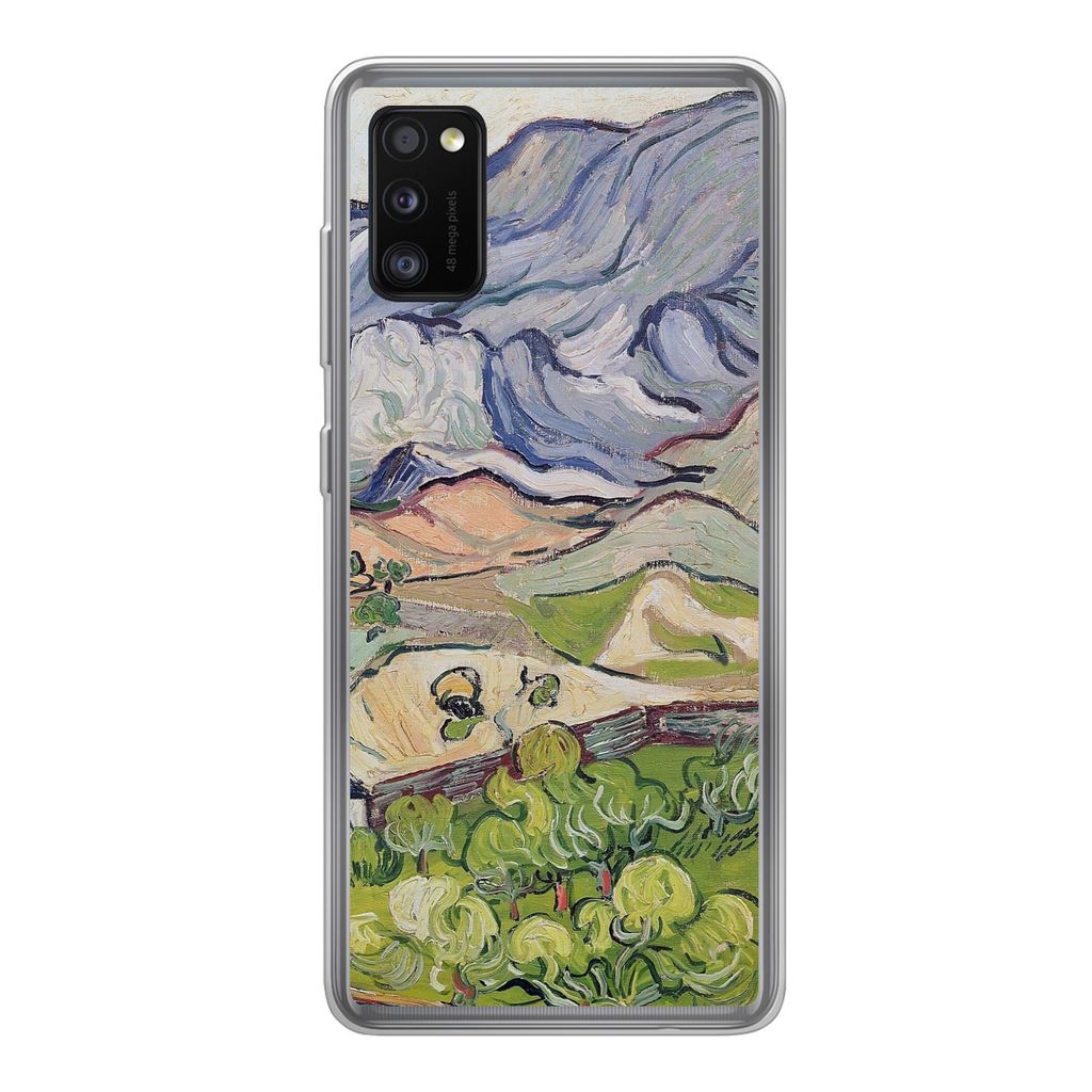 MuchoWow Handyhülle Schutzhülle Hülle für Samsung Galaxy A41 Die Alpen - Vincent van Gogh Silikon Softcase Handy Hülle - Mobiltelefon