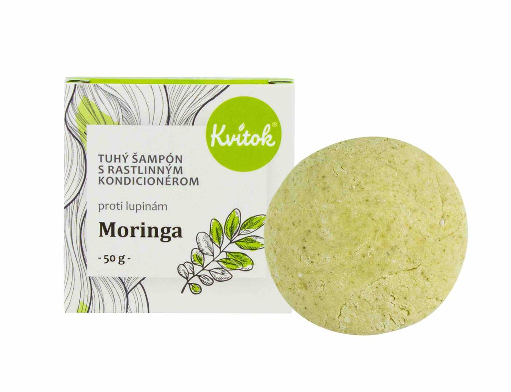 Kvitok Festes Shampoo mit Conditioner gegen Schuppen Moringa 50 g