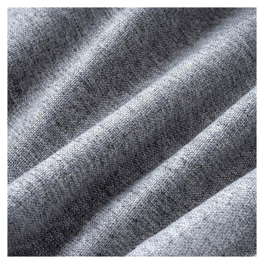 Polsterstoff Meterware, Uni Strukturstoff aus Polyester, 1m Dekostoff für Möbelbezüge, Kissen und Vorhänge, Breite ca. 148 bis 150 cm, Grau B