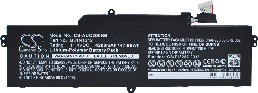 Batterie Techtek pour Asus Chromebook C200MA-DS01 et Série C200M