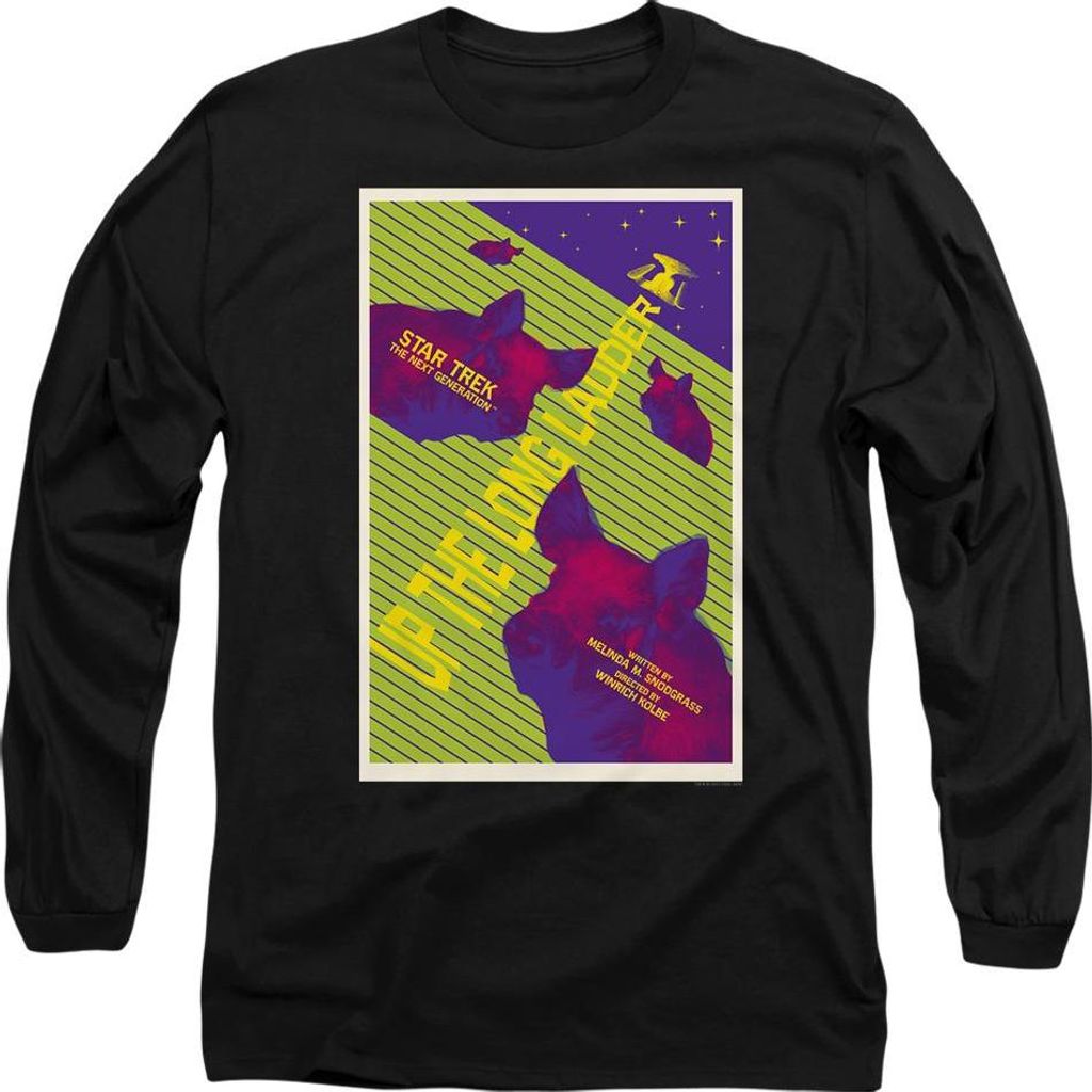Star Trek - "The Next Generation Season 2 Episode 18" T-Shirt für Herren/Damen Uni TV9873 (M) (Schwarz)