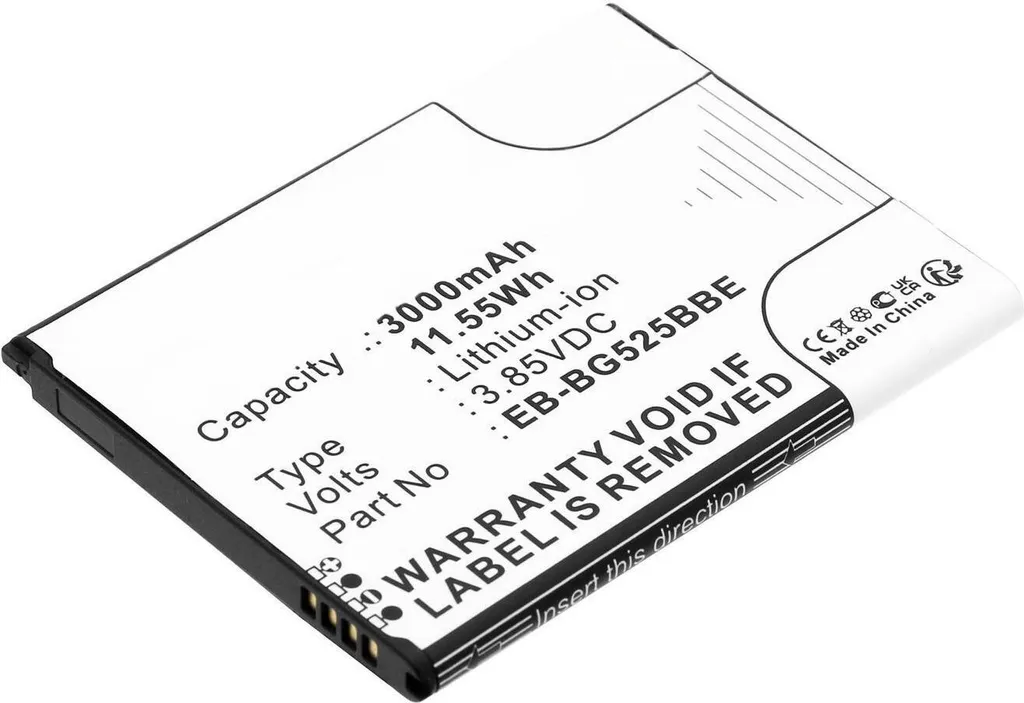 CoreParts MBXSA-BA0202 - Batteria - Samsung - Galaxy XCover 5 2021,SM-G525F,SM-G525F/DS,Galaxy XCover 5 - Nero - 3000 mA