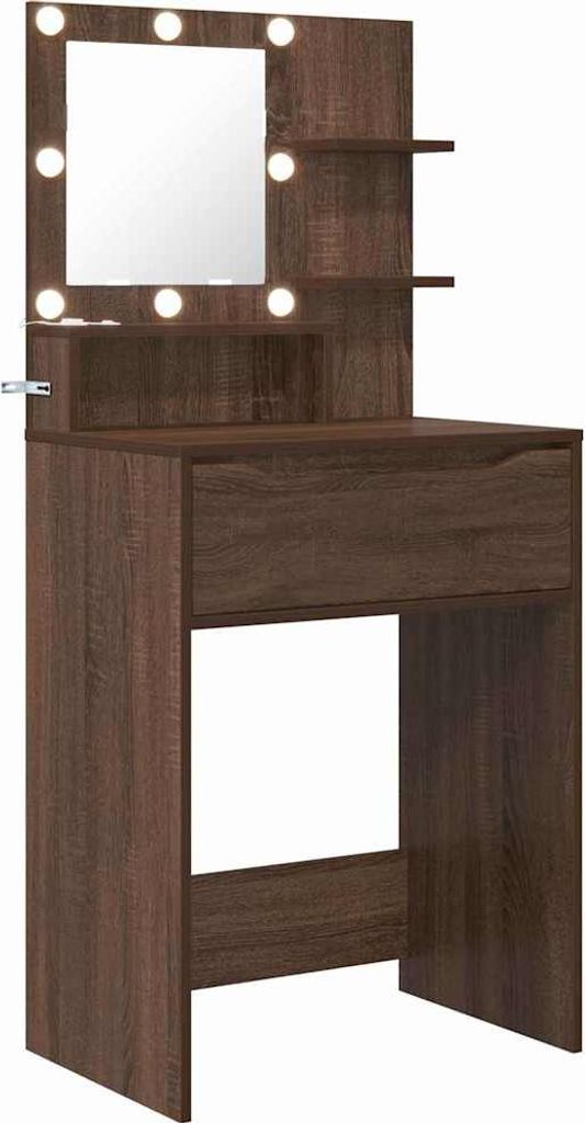 Schlafzimmer-Frisiertische mit Schubladen Braun Eichen-Optik