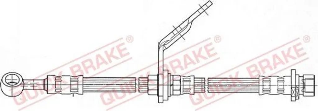Flexible de Frein Renforcé QUICK BRAKE 58.992 - Remplacement Direct