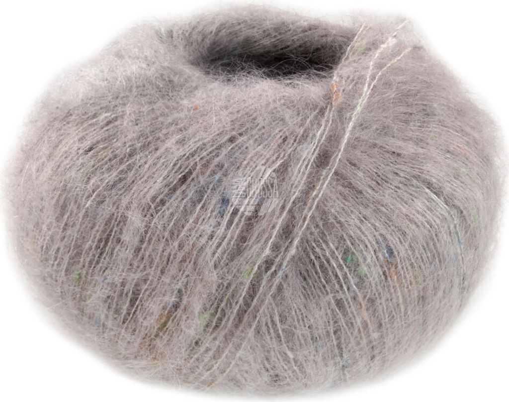 Lana Grossa - Natural Superkid Tweed 0623 hellgrau Produktbild 
