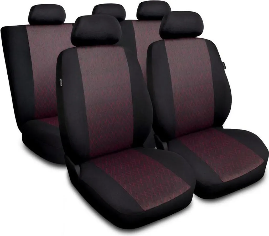 Coprisedili Auto Volkswagen New Beetle Rossi: Set Universale Sportivo - 10