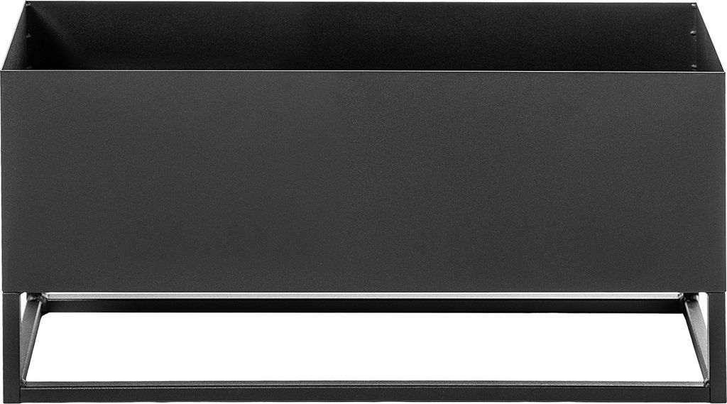 KADAX Breiter Blumenständer mit Topf 60x30cm, Stahl, Produktbild 