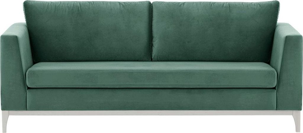 Dreisitzer-Sofa Gosena Wood-Velluto 12-white