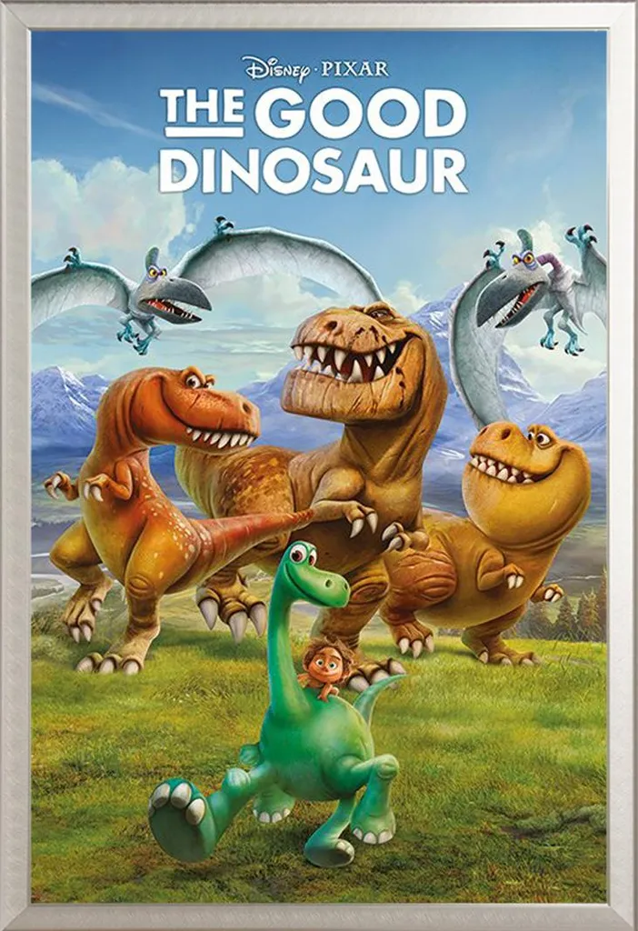Affiche Le Voyage d'Arlo Encadrée sous Vitre Incassable Shinsuke Argent