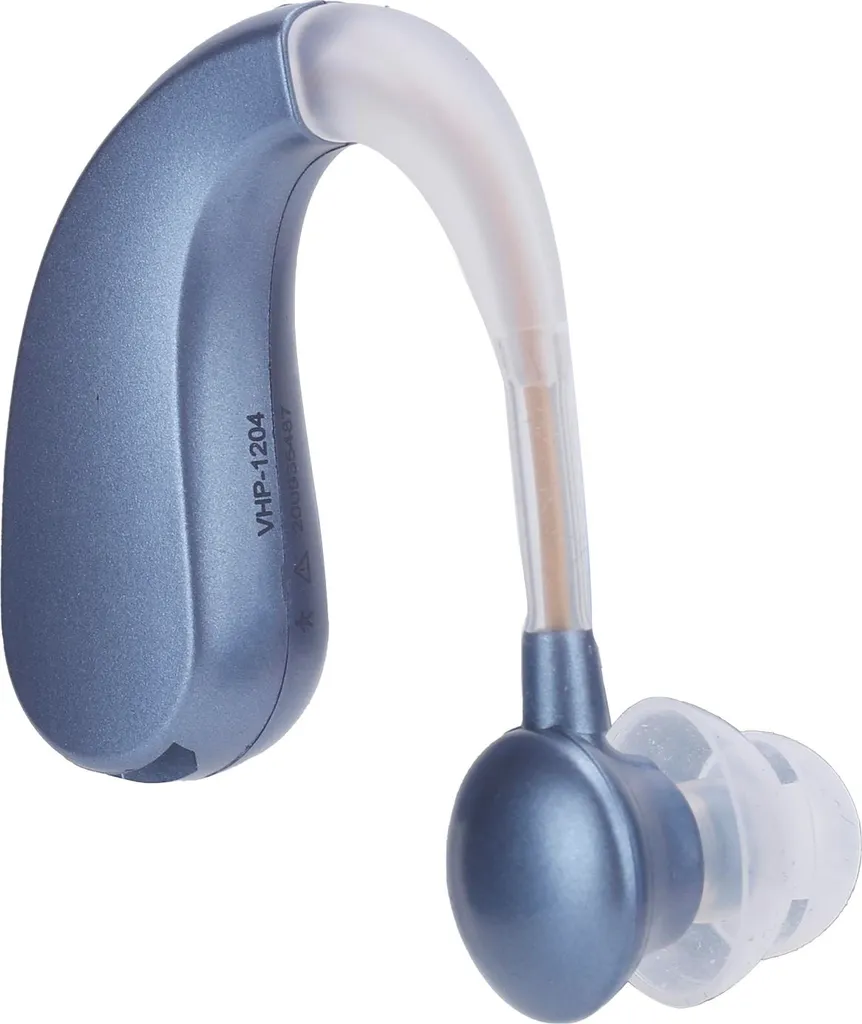 20P Casque contour d'oreille rechargeable amplificateur son bleu ABS