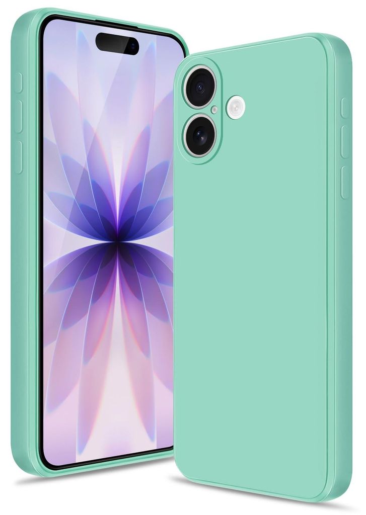 iPhone 17 Hülle, Flüssig Silikon Handyhülle Stoßfest Kratzfest Schutzhülle für iPhone 17 Türkis