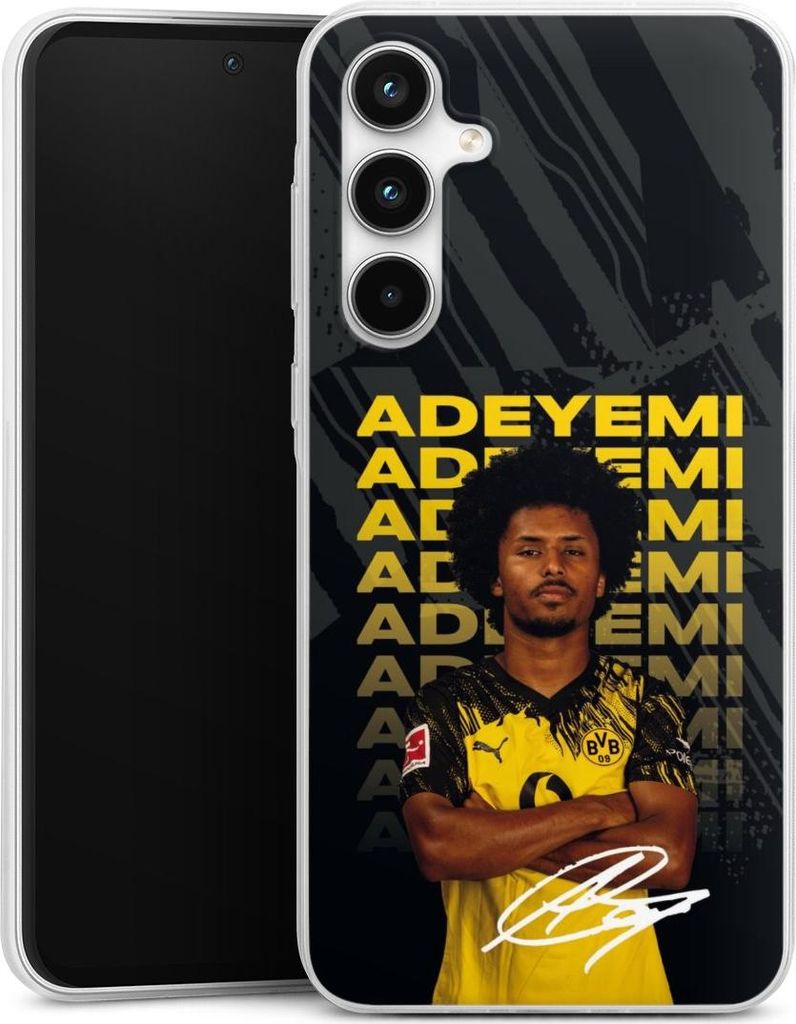 DeinDesign Slim Hülle für Samsung Galaxy A35 5G Silikon Case Ultra Dünn Handyhülle BVB Borussia Dortmund Karim Adeyemi