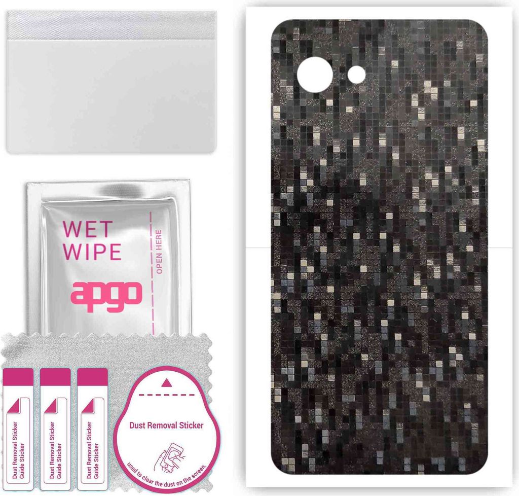 apgo Rückseite Schutzfolie, Skin, kompatibel mit Sharp Aquos R2 compact, Hinten Displayschutzfolie aus Vinylfolie, kratzfest, einfache Montage - C...